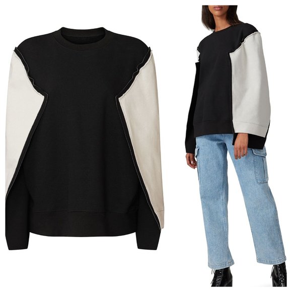 Maison Martin Margiela Sweaters - MAISON MARGIELA Open End Fleece Sweater Sweatshirt
